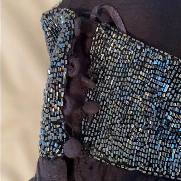 Matty M Racer Back Sequin Tank - Navy Blue - Picture 5 of 16